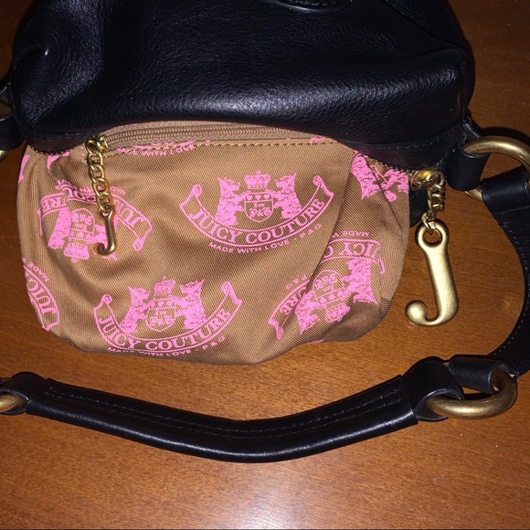 Black Leather Juicy Couture Bag - Picture 7 of 16